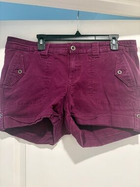 torrid Deep Plum Utility Cargo Shorts